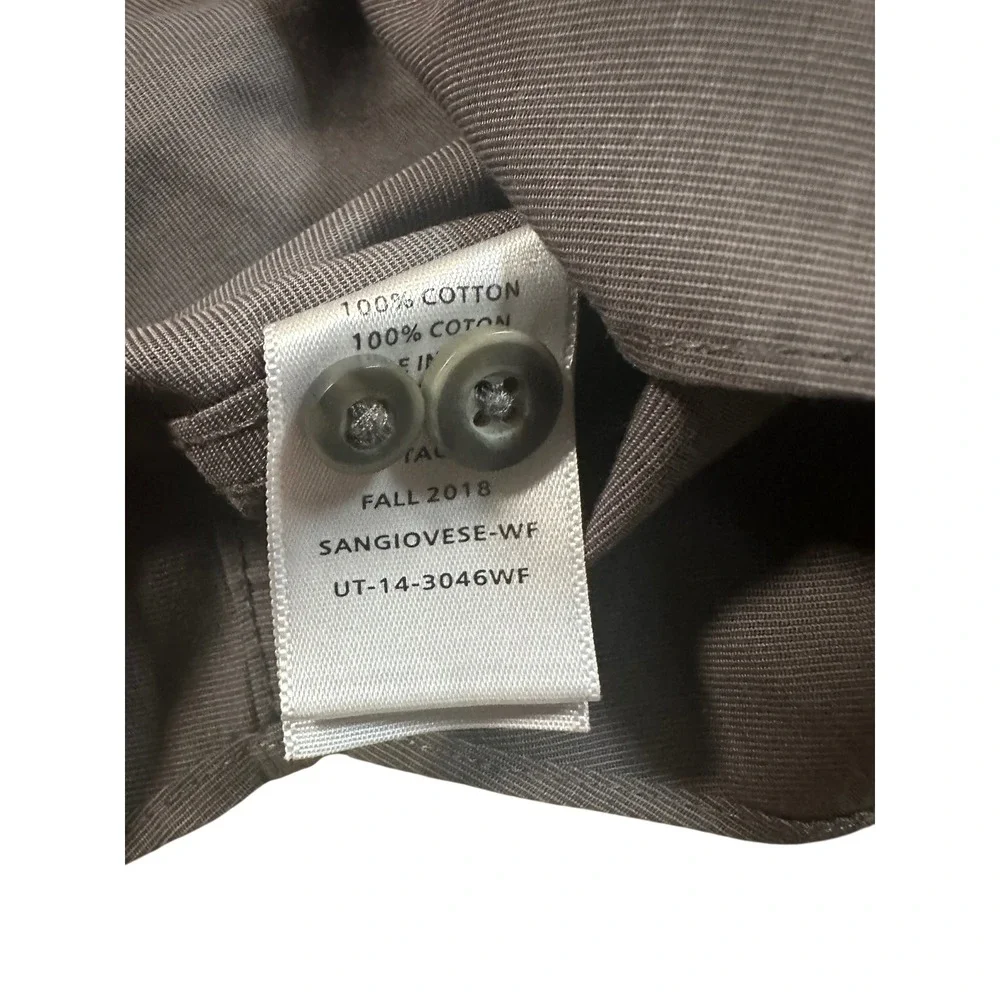 UNTUCKit Mens Sangiovese-WF Shirt‎ Small Slim Fit Wrinkle Free Grey Button Down